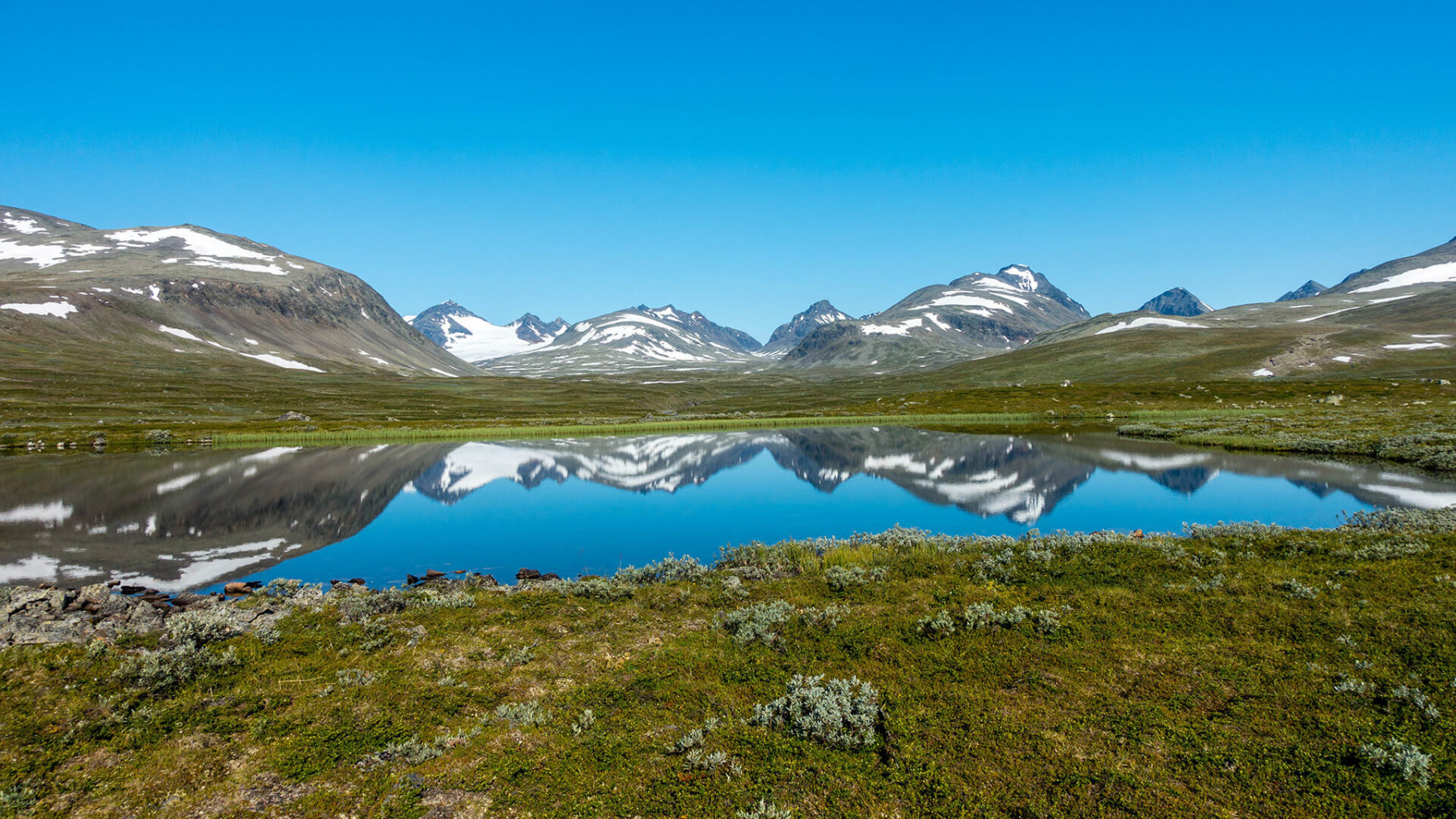 Schneebedecktes Fjäll