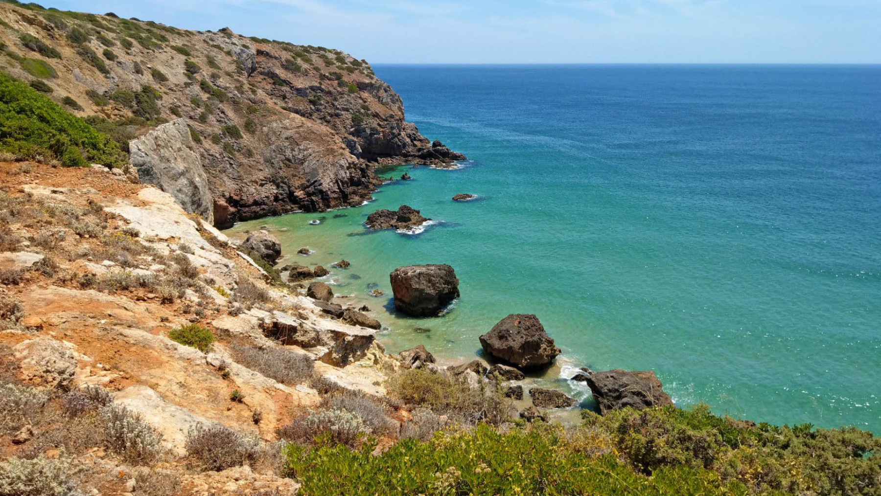 Bucht an der Algarve