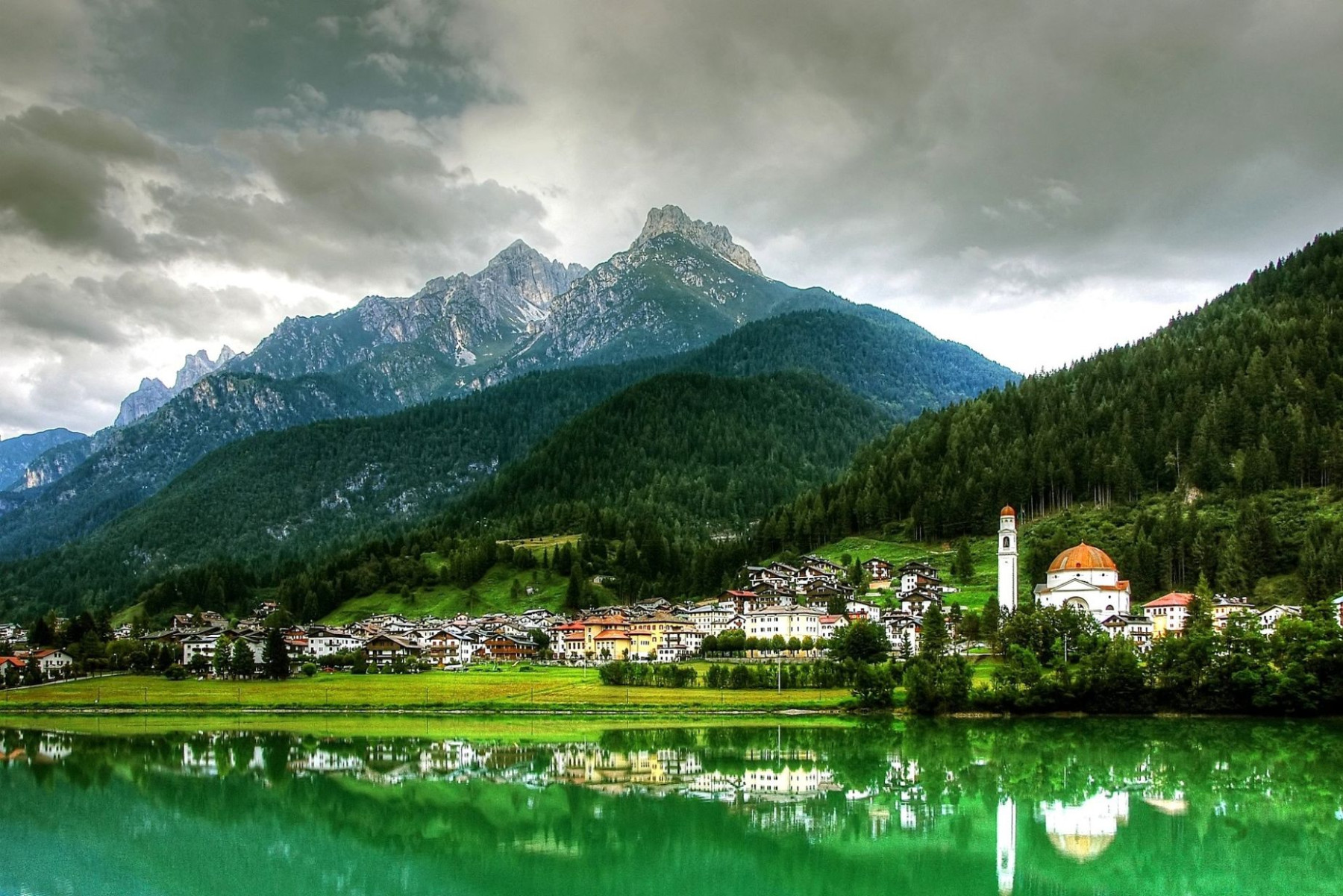 Blick auf Auronzo di Cadore