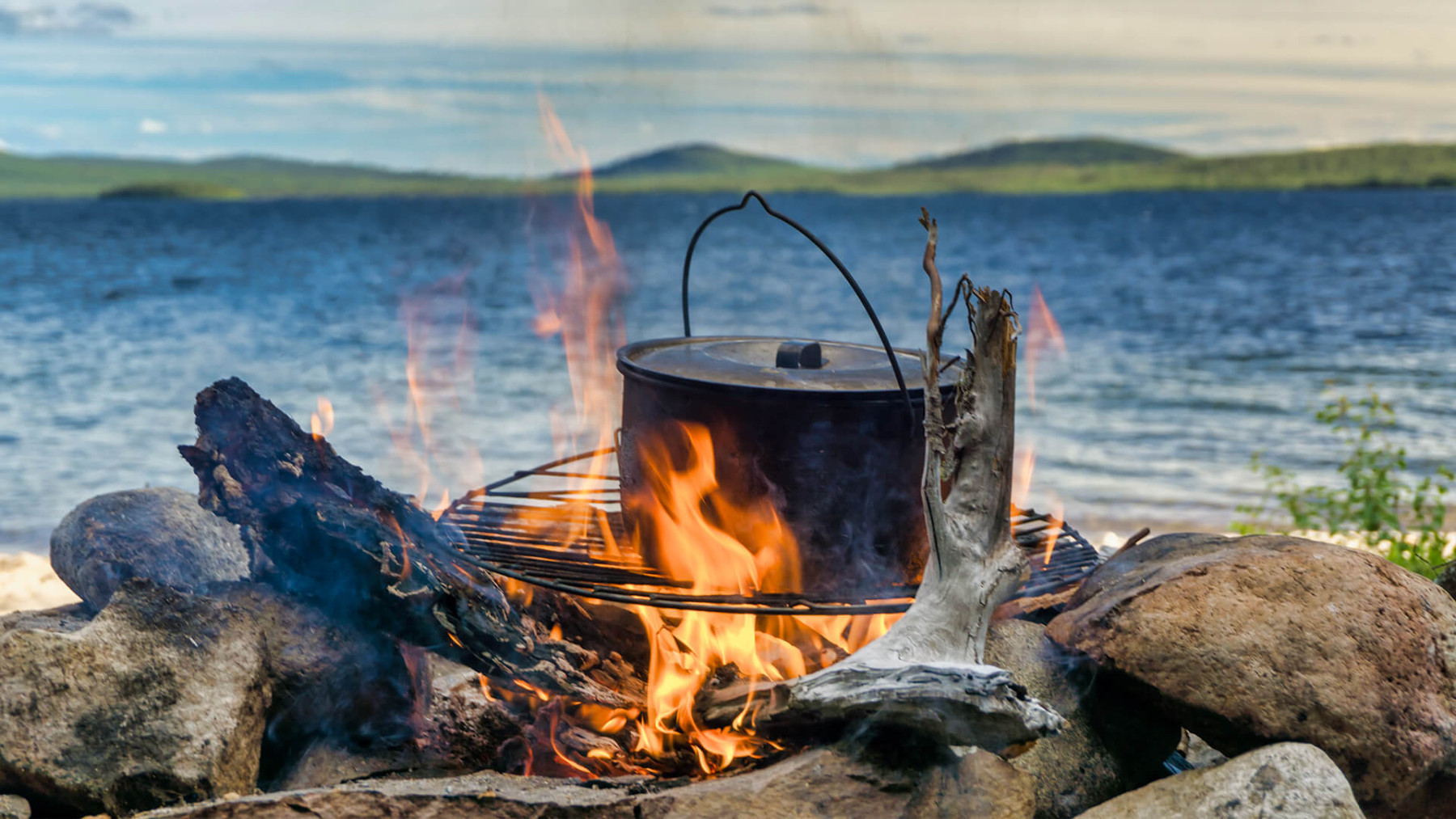 Kochen über Feuer