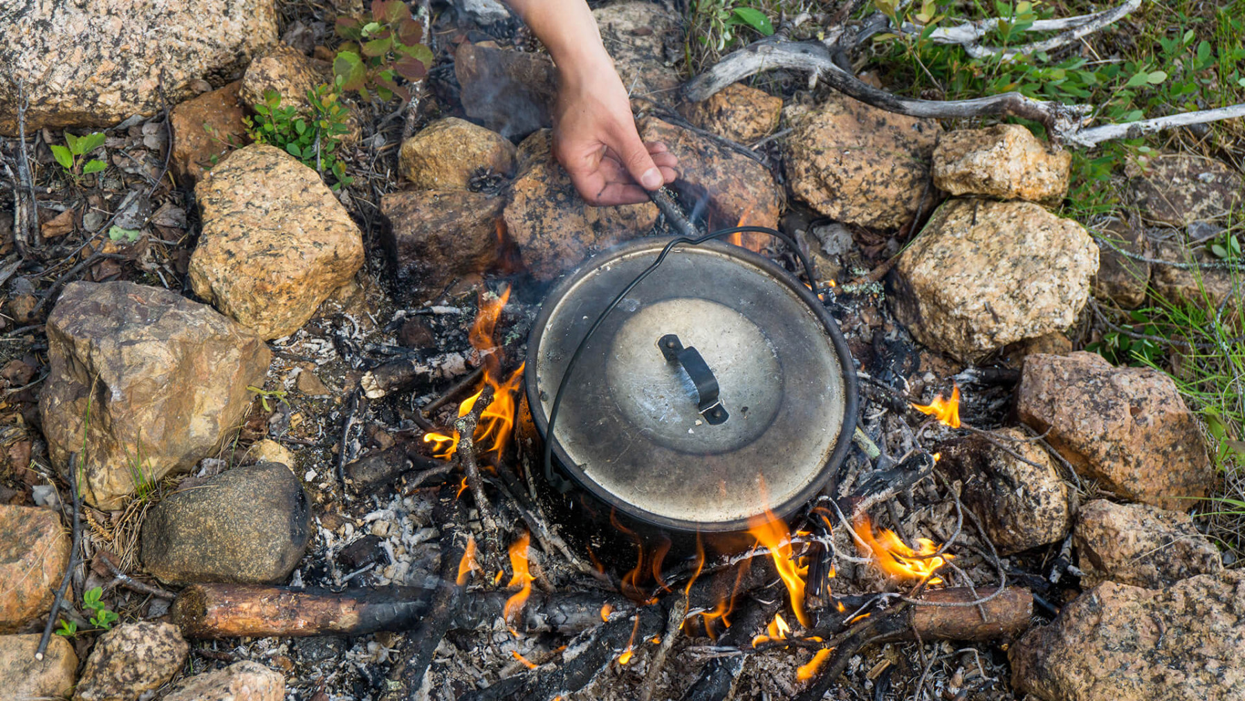 Kochen am Feuer