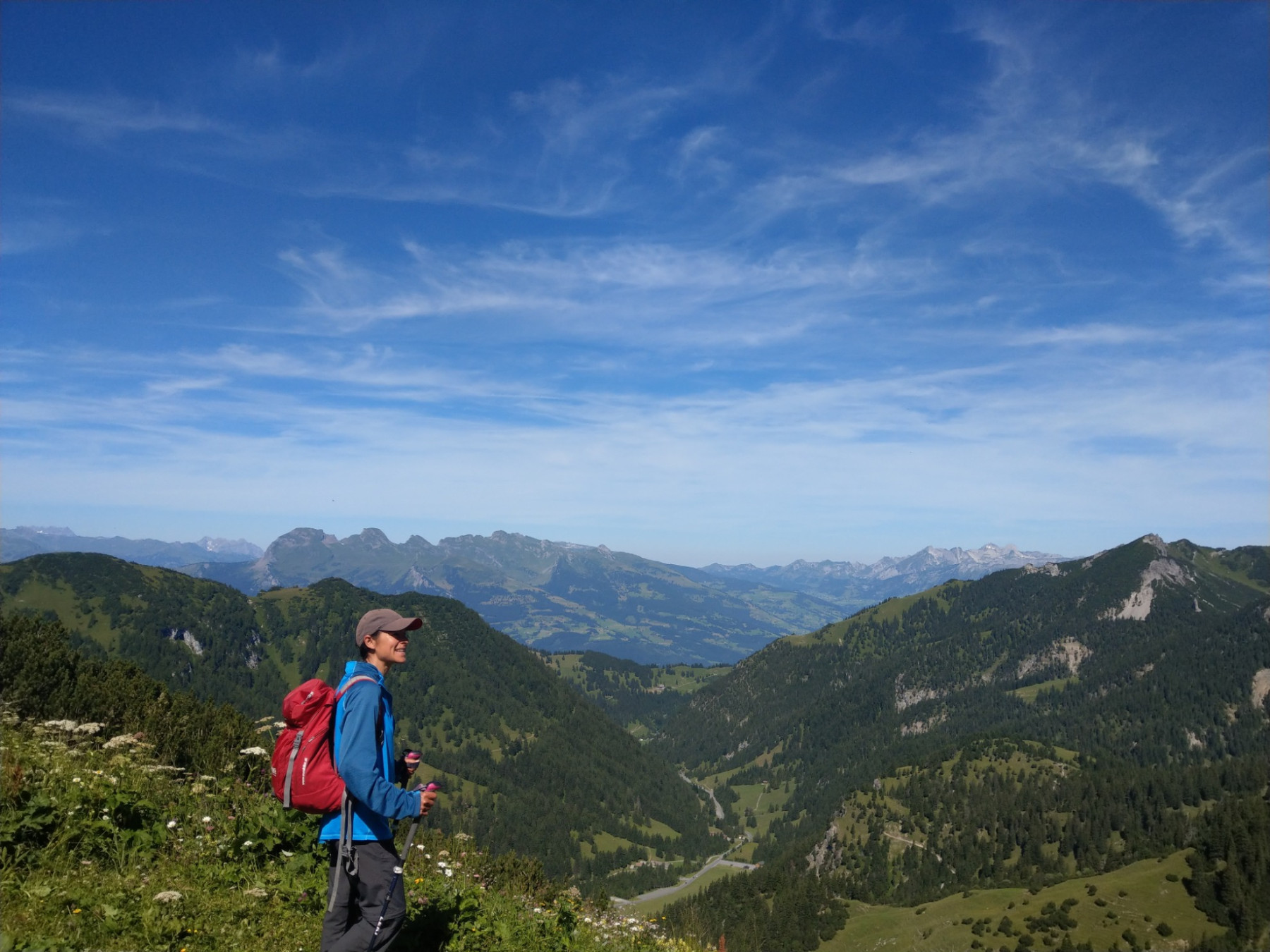 Wanderer in Liechtenstein