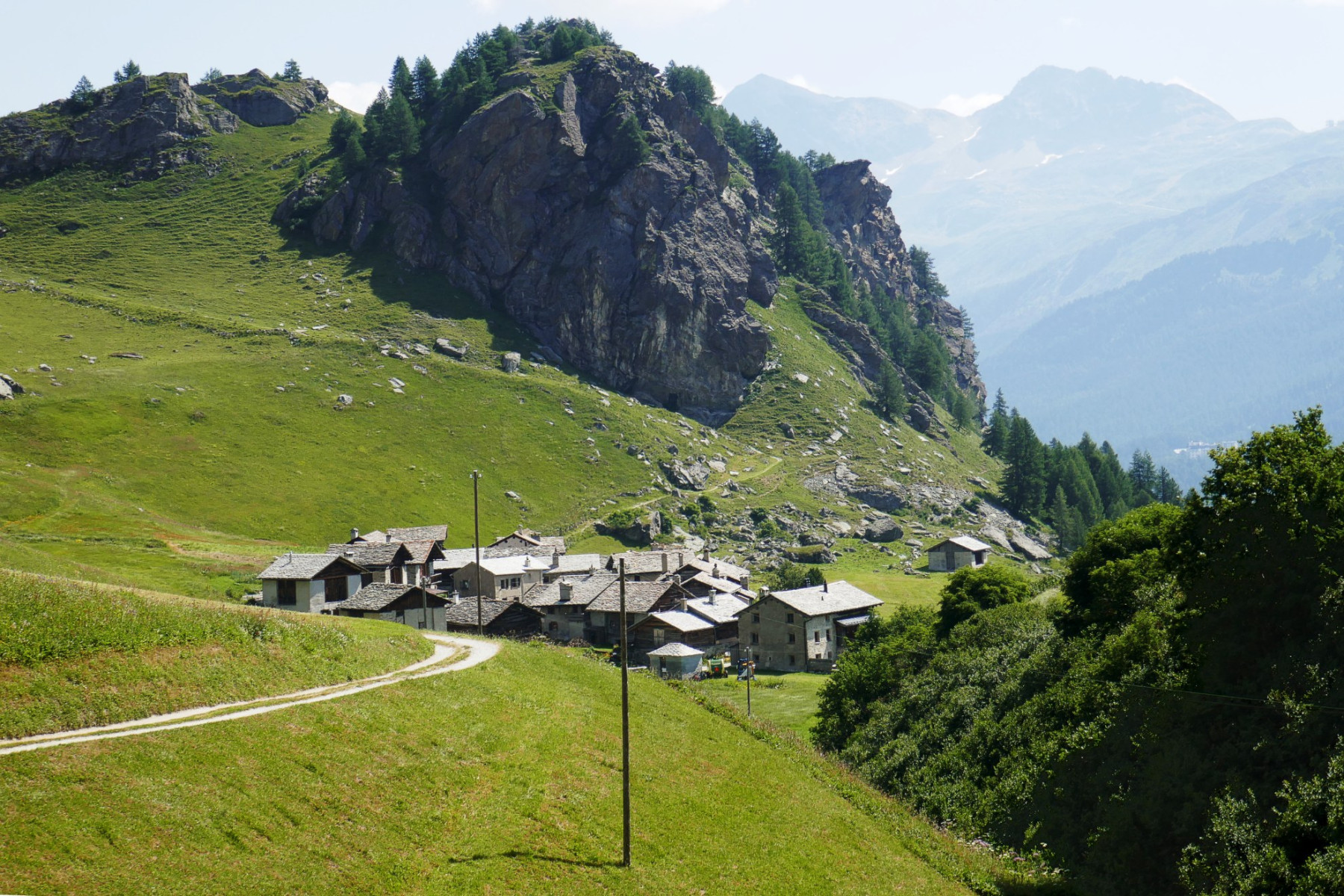 Blick auf Grevasalvas