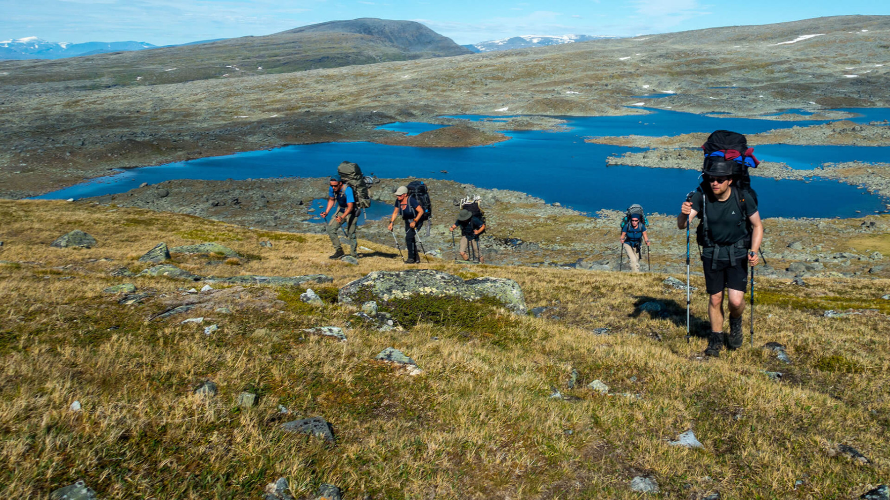 Wandern mit viel Gepäck