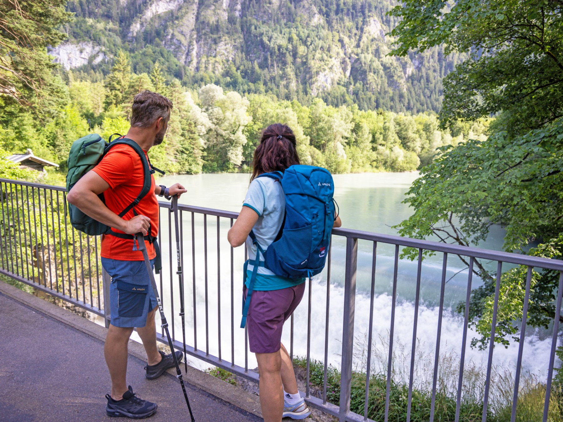 Am Lechfall Wanderstopp